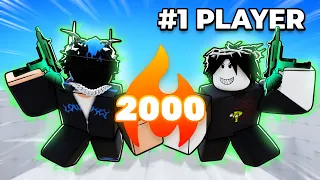 I Got a 2,000 WINSTREAK With the #1 PLAYER in Roblox Rivals..