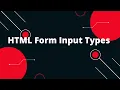 HTML Tutorial in Hindi HTML Form Input Types