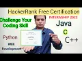 Hackerrank Free Skill Certificate Internship Job 40 000 Stipend students Freshers and graduates