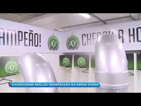 Chapecoense realiza desinfecção na Arena Condá