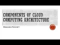 Components of Cloud Computing Architecture Cloud computing Malayalam Tutorial