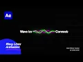 Wavy Lines Text Animation in After Effects Tutorial