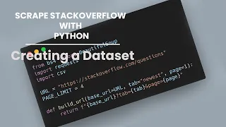 Scraping StackOverflow With Python Part 2 - Creating a Dataset