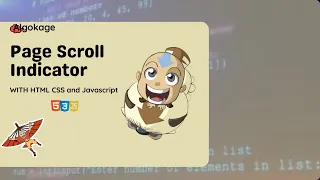 Page Scroll Indicator using HTML CSS JavaScript Modern Web UI Tutorial