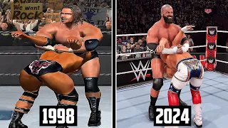 the evolution of pedigree in wwe games 1998 2024 
