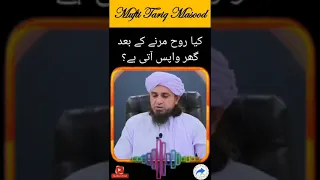 Kya Rooh Marne Ke Baad Wapas Aati He Shorts Mufti Tariq Masood  Kya Rooh Marne Ke Baad Wapas Aati He Shorts Mufti Tariq Masood