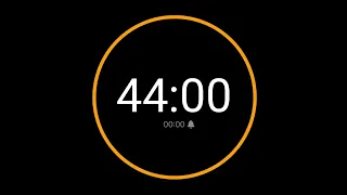 44 Minute Countdown Timer with Alarm iPhone Timer Style