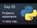 Python 45 Days Series Day-20 Problems on loop control Statements Python tutorials