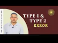 Type I Alpha Type II Beta Error with Simple Examples