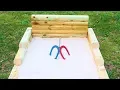 Simple DIY Outdoor Horseshoes Game Pit