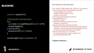 Blocking vs Non-Blocking in NodeJS Development via animated s
