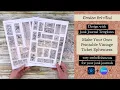 Design with Junk Journal Templates Make Your Own Printable Vintage Ticket Ephemera