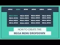 How to create the Mega Drop Down Menu using HTML and CSS - CSS Mega Menu