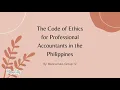 Code of Ethics for Professional Accountants