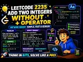 LeetCode 2235 Explained Add Two Integers in C Easy Beginner Solution