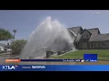 Download Lagu Water main break causes sinkhole