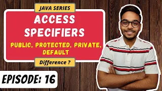 Difference between Public Protected Private default Access Specifiers JAVA SERIES Episode 16