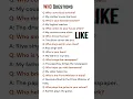 Who Questions in English WH Questions with Simple Answers for Kids Beginners