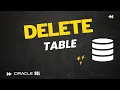 How to DROP table in Oracle Database Delete Remove table from Database Oracle Live SQL
