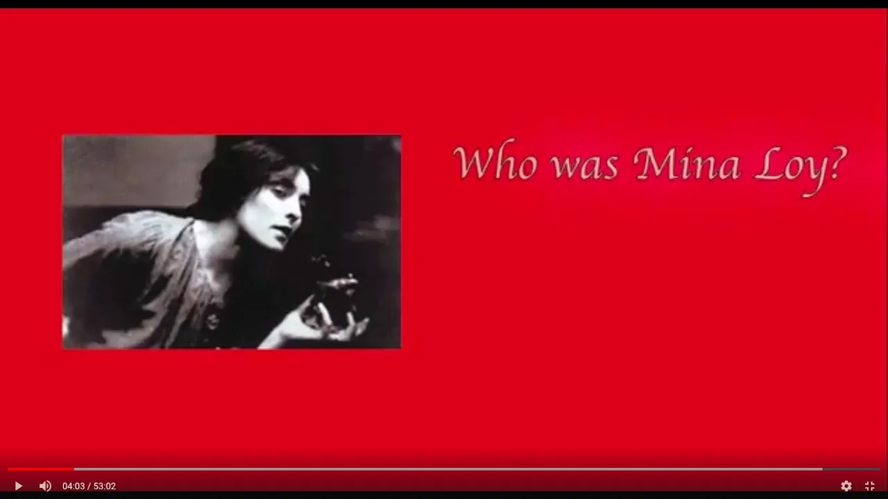 Mina Loy Lecture
