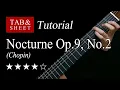 Download Lagu (Chopin) Nocturne Op.9, No.2 - Guitar Lesson + TAB