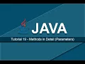 Java Tutorials - 19 Methods in Detail Parameters