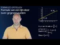 Formule van lijn opstellen door twee gegeven punten (havo/vwo A/B/C) - WiskundeAcademie