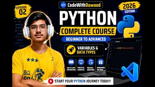 Python Complete Course 2026 Episode 2 Python Variables in