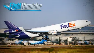 The ULTIMATE Freight Dog Experience Memphis - Anchorage TFDi MD-11 Full Flight Review MSFS