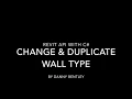 Revit API C Beginners Guide to Changing and Duplicate Wall Types