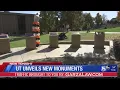 UT unveils new monuments honoring Greek organizations