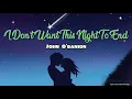 I Don't Want This Night To End - John O'banion (Lyrics)