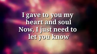 I Just Can T Let Go David Pack Lyrics 