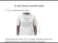 The computer memory and the binary number system