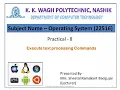 Execute text processing commands Practical 8