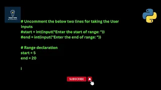 Python program to print all odd numbers in a range code in description