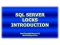 Introduction - Locks in SQL Server