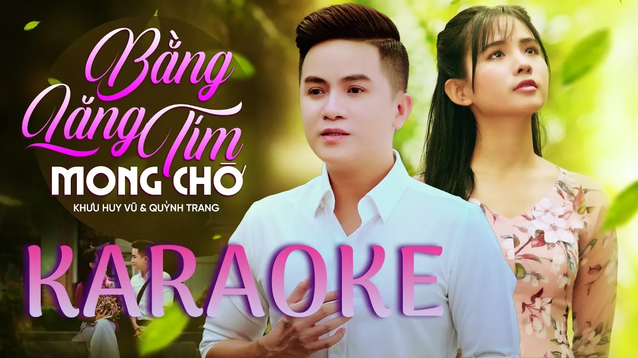 KARAOKE Bằng Lăng Tím Mong Chờ - Khưu Huy Vũ ft Quỳnh Trang