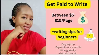 Between 5 15 Get Paid To Write Per Page Through This Website 