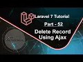 Laravel 7 Tutorial - Delete Record Using Ajax