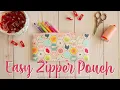 Easy Zipper Pouch Beginner Friendly Sewing Pattern