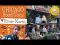 Chicago Food Tour - River North Restaurant and Bar Guide walking along Clark Street