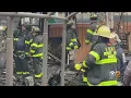 Firefighters hospitalized after raging Staten Island house fire