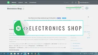 Hackerrank Problem Solution Electronics Shop Python