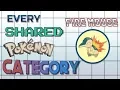 Every Shared Pokemon Category Ever