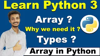 Array in Python in Hindi Urdu Types of Array Python NumPy Package Python Tutorial Cyber Warriors