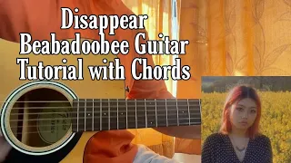 Download Beabadoobee - Disappear //Guitar Tutorial with Chords (Studio Version) MP3