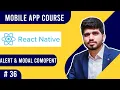 -Alert and Modal Component Mobile App Course 2021 Naveed Sarwar