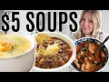 5 SOUPS Quick and Easy Cheap Meals for Dinner