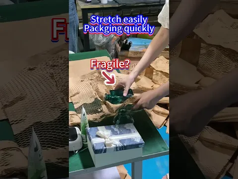 Ökologische Wabenverpackung, starke Polsterung, plastikfreies recycelbares Verpackungspapier